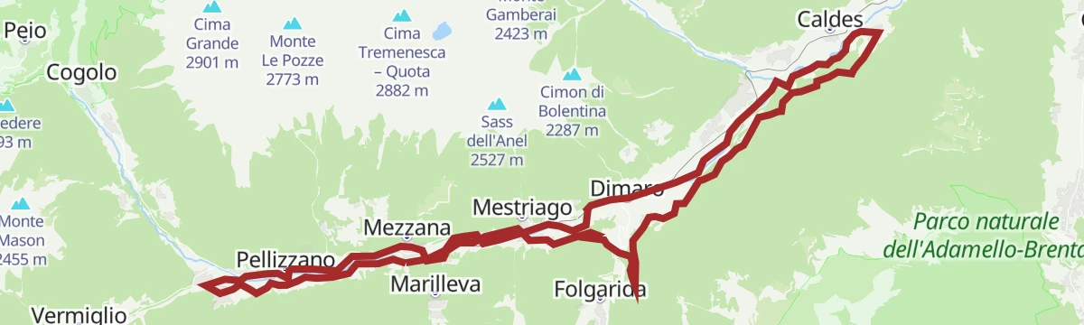 Route map: Alpine Gravel Lower Valley